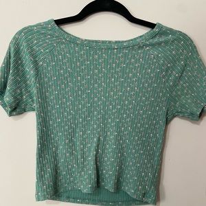 American Eagle ribbed cropped top. Size S